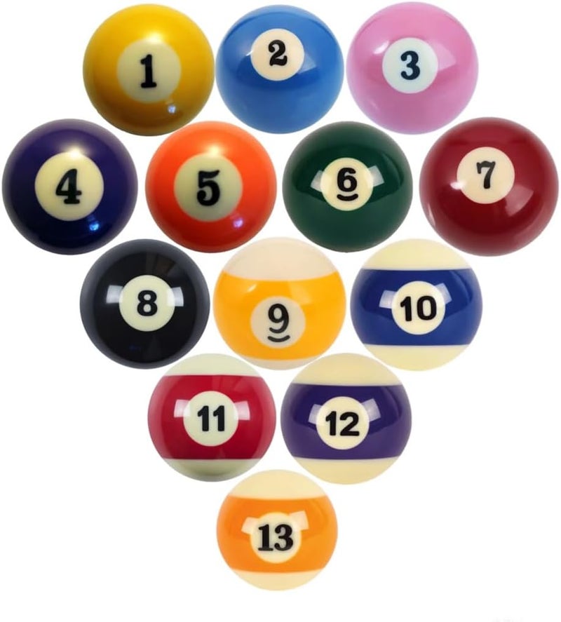 Ovewibi Replacement Billiards Ball Set, 1-1/2" Mini Size, 1.5 Inch, Replacement Balls with Cue Ball & Billiard #8 Ball, Billiards Ball Accessories - Image 4